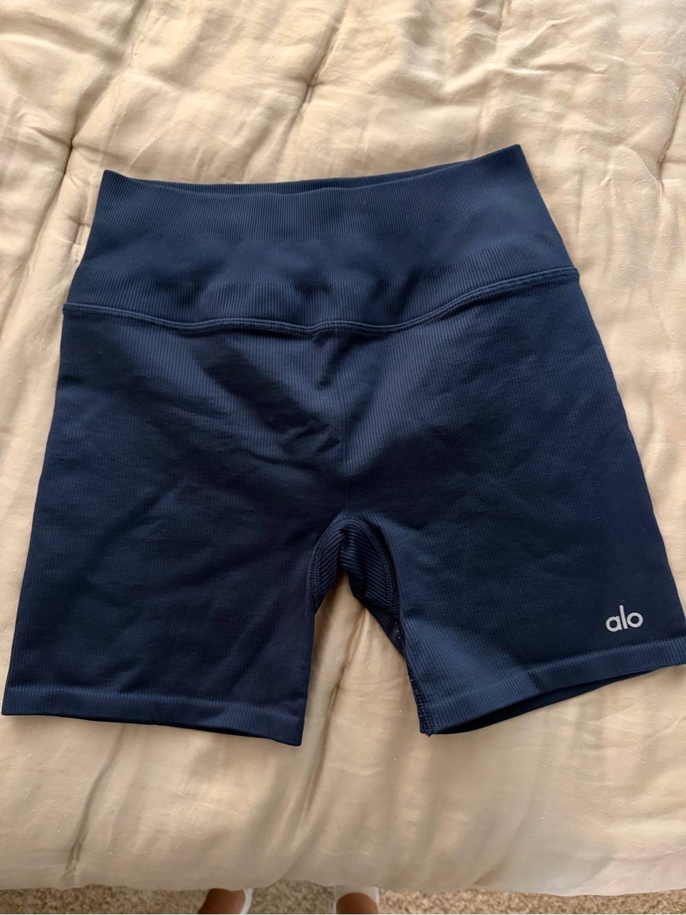 ALO Yoga Navy Blue Women's Bike Shorts